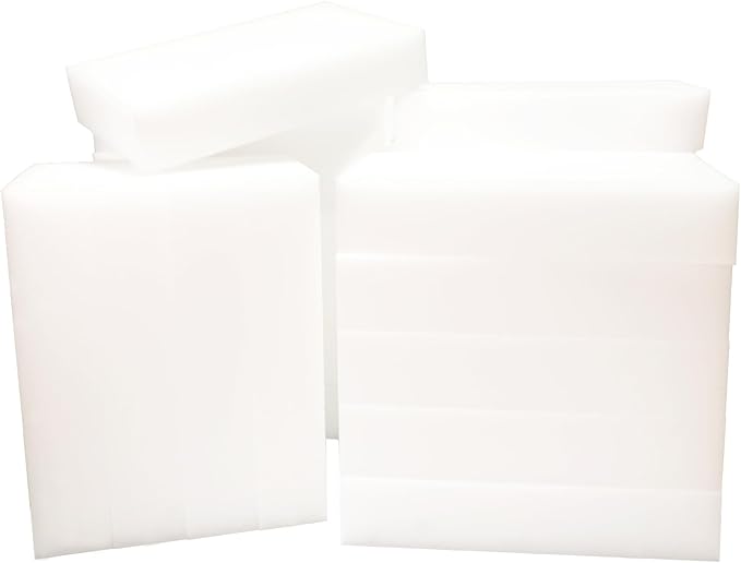 Melamine Eraser Sponges 100 Pack, Heavy Duty Non-Scratch Magic Cleaning Pads 4.0x2.4x0.8 Inch, Multi-Surface Bathroom Kitchen Cleaner for Tiles Glass Stainless Steel (Lab-Tested)