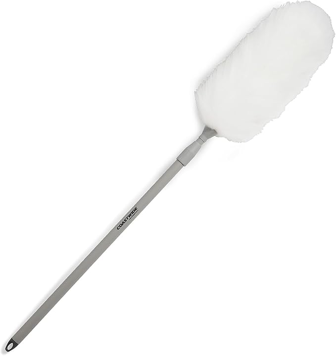 Professional Extendable Lamb Wool Duster, Gray