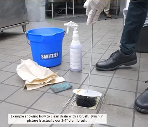 Commercial Floor Drain Cleaning Brush for 2" Drains