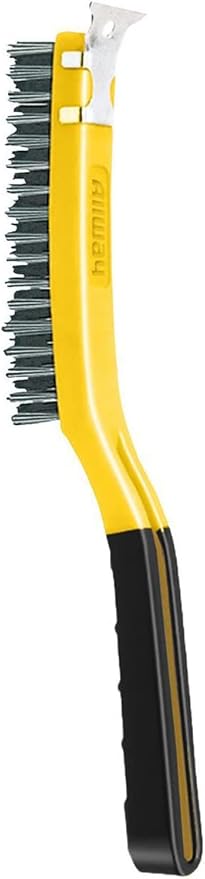 ALLWAY SB319/SS Soft-Grip Stainless Steel Wire Brush with Scraper
