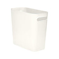 Platic Trash Can - Small Waste basketbin - 1.8 Gallon- for Office,Home,Bathroom,Kitchen - White
