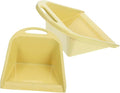 Small Handheld Dustpan Set 2pcs, Portable Lime Yellow Plastic Dust Pan with Handle for Home and Office Tabletop Cleaning, Garage and Desk Garbage Collection