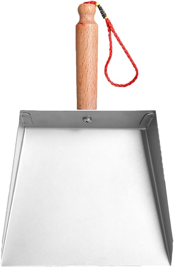 DECHOUS Stainless Steel Mini Dustpan Metal Small Dust Pan with Short Handle Tabletop Dustpan for Home Kitchen Office, 8.3x5.5x1.6 Inch
