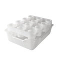 FASTFERMENT - 12-Bottle Drying Rack & Tray| Bottle Drying Tree Alternative | Dry & Store your Wine or Bomber/Belgian Bottles | Stackable | White | Dishwasher Safe | Home Brewing Supplies