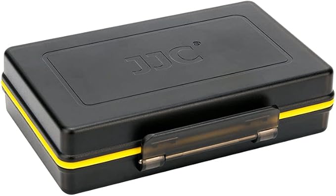 JJC Compact AAA Triple A Battery Storage Case Holder Organizer, Hard Plastic Battery Box for 16pcs AAA Triple A Batteries, Water-Resistant and Easy to Carry