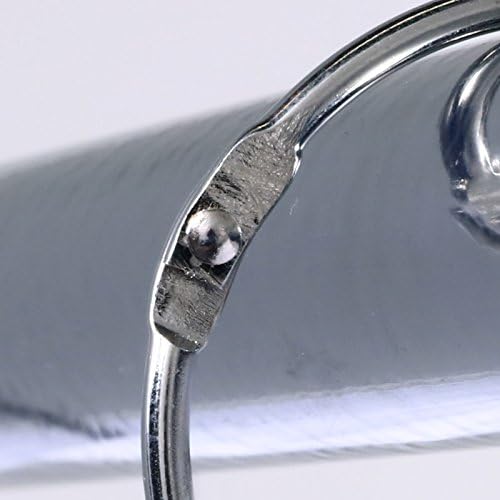 SlipX Solutions Chrome Simple Slide Shower Curtain Rings Provide Effortless Gliding on Standard Shower Rods (Rust Resistant, Snap Closure, Set of 12)