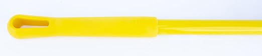 SPARTA 41083EC04 Plastic Color Coded Broom, Unflagged Bristles, Long Broom With Angled Head For Small Debris Cleaning, 56 Inches, Yellow, (Pack of 12)