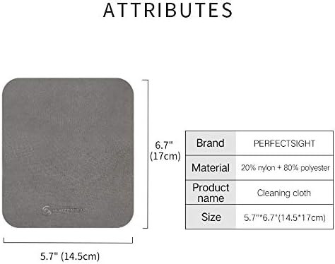 PERFECTSIGHT Microfiber Cleaning Cloths for Electronics [4 Pack] - Cleans Lenses, Glasses, Screens, Cameras, Cell Phone, Eyeglasses, Computer, Monitors,Tablets LCD TV Screens