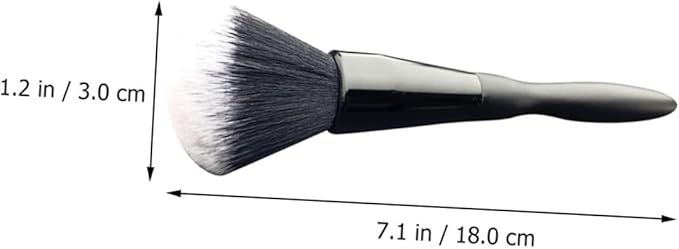 Car Detailing Brush Air Vent Cleaning Brush Soft Bristle for Automotive Air Conditioner Vent Dust Removal Black and White