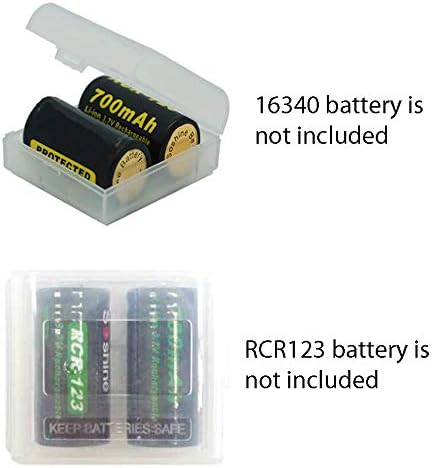 Storage Case, Pack of 6 CR123A/16340 Battery Organizer, Environmental Protection Plastic Material, Portable, 6.0 Count