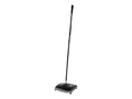 Rubbermaid Commercial Products Executive Series 6.5" Single-Action Mechanical Sweeper Cordless Black Collects Dust Dirt and Debris from Hard Floors and Carpet