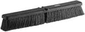 Push Broom Head, 24 Inches Wide, Soft Flagged Bristles, Black