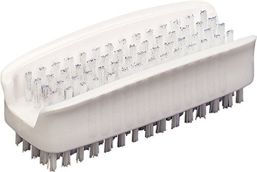 SPARTA 3623900 Plastic Hand Brush, Nail Brush With Polypropylene Bristles For Kitchens, Homes, Restaurants, 3.5 Inches, White (Pack of 2)