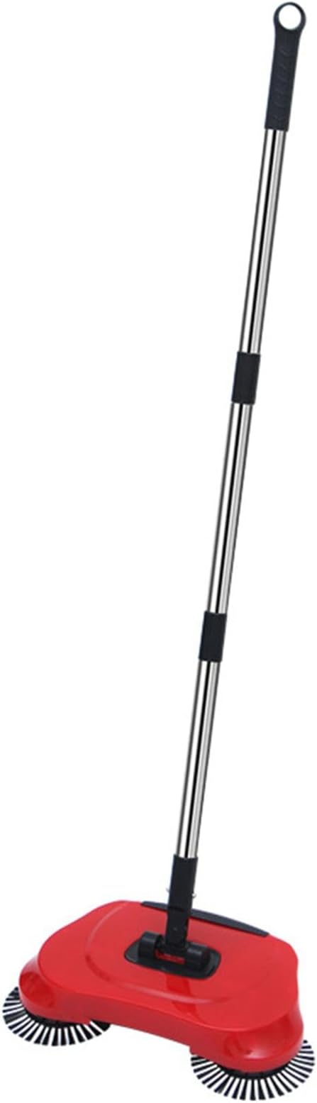 Hand Push Sweeperr - Manual Carpet Sweeperr, Non-Electric Floor Broom, Adjustable Handle Sweeping Brush, Indoor & Outdoor Floor Cleaner, Cordless Handheld Sweeperr, Push Floor Cleaning Tool for Home