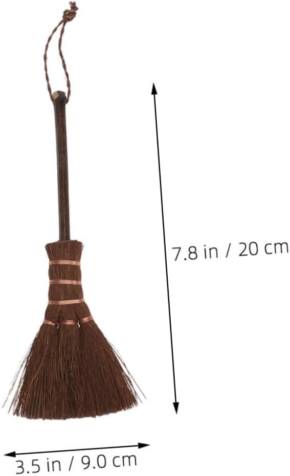 Happyyami 2pcs Mini Broom for Pet Hair Carpet Sweeper Brush Boys and Girls Mop and Handheld Dust Brush Portable Hand Tool for Table Desk Car Cleaning