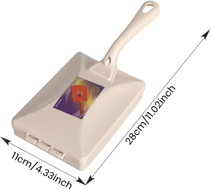 1pc Carpet Sweeper Gadgets for Home, Twin Roller Type Multi-Functional Hand-Held Brush Pet Hair Dust Scraps Paper Small Rubbish Cleaning with a Brush(Random Color)