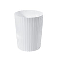 Versatile 2 Gallon Plastic Trash Can - The Compact Bin for Bathroom, Kitchen, or Home Office - White