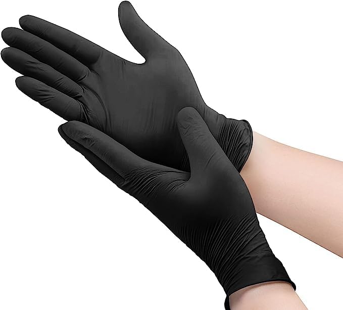 12" X 1000' Aluminum Foil Roll wtih Black Nitirle Gloves Combo Pack (4 Rolls)