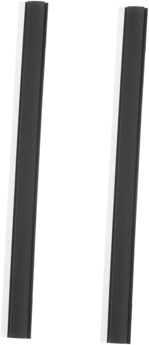 Angoily Dustpan Replacement Edge Strip 2-Pack Soft Rubber Lip Protector for Garbage Shovel Dust Pan Repair Cleaning Floors and Corners