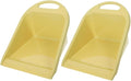 BESPORTBLE Handheld Dustpan Small Collector 2pcs with Handle Lime Yellow for Home Cleaning Desktop Trash Dustpan Household Office Use