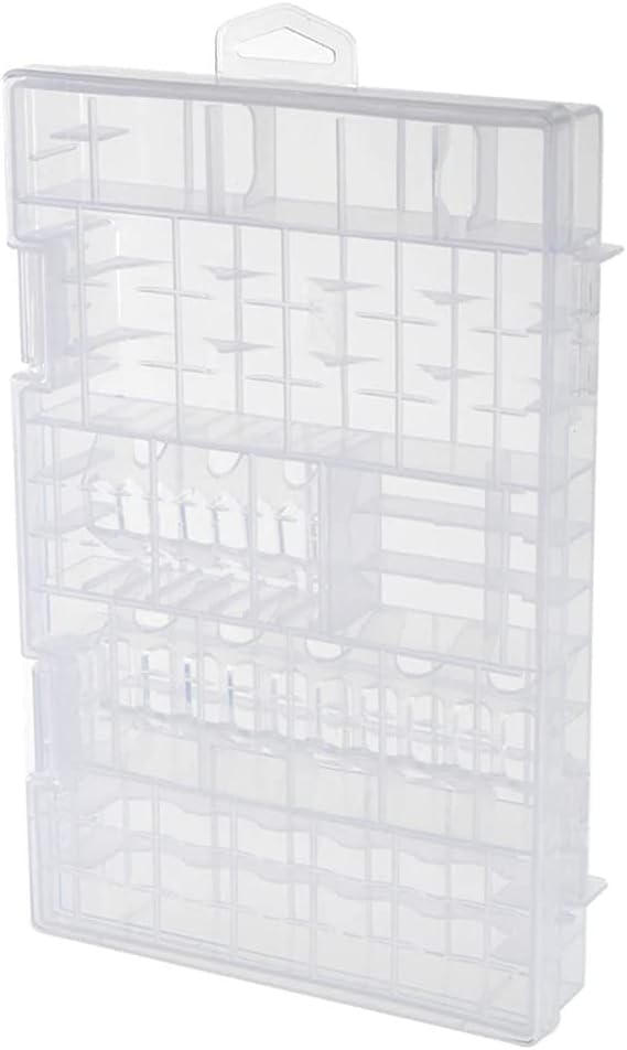 Heyiarbeit Battery Storage Box Battery Storage Case Transparent Holder Organizer Box Battery Container for AAA/AA/C/D/9V Batteries 1Pcs