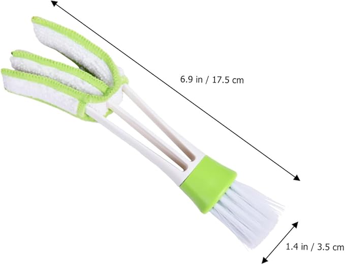 VALICLUD 3pcs Double Ended Car Air Vent Cleaning Brush Mini Duster for Air Conditioner Vents Interior Detailing Tool for Automotive Dashboard Dust Removal