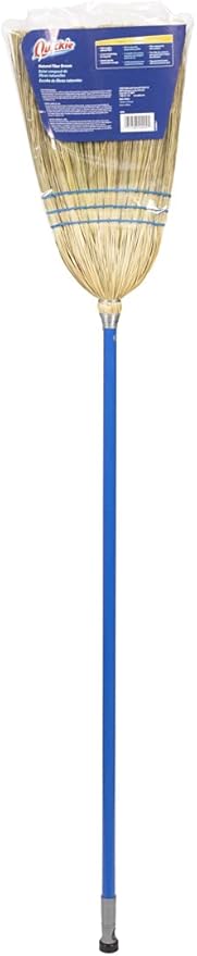 Quickie Natural Fiber Household Broom, For Household Indoor Cleaning Use, Kitchen, Living Room, Family Room Cleaning