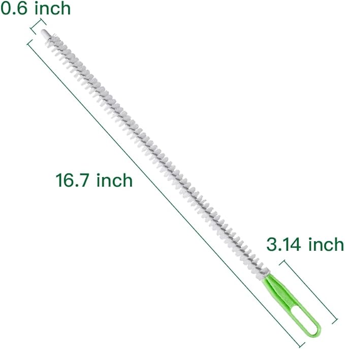 3 Pcs Upgraded Cleaning Brush Kit - Flexible Sewer Drain Brush, Long Pipe Cleaner, Crevice Cleaning Tool with Tweezers, Durable Hard Bristles, Ideal Scrubber for Kitchen, Bathroom, Toilet, Vents