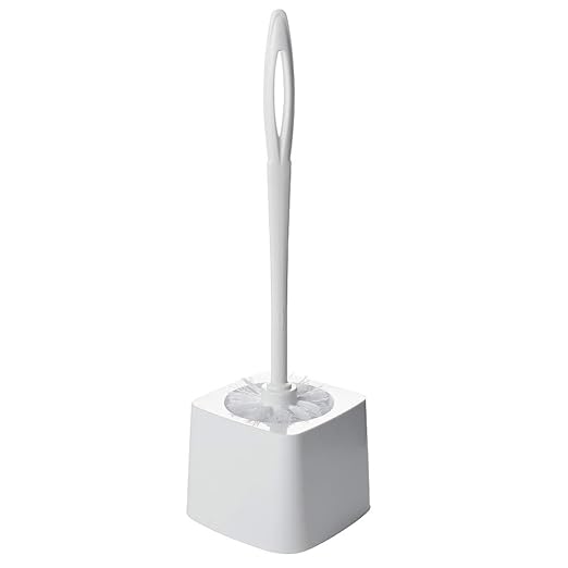 Rubbermaid Commercial Products Toilet Bowl Brush with Plastic Handle, 14.5-Inches, White, for Bathroom/Restroom, Pack of 24