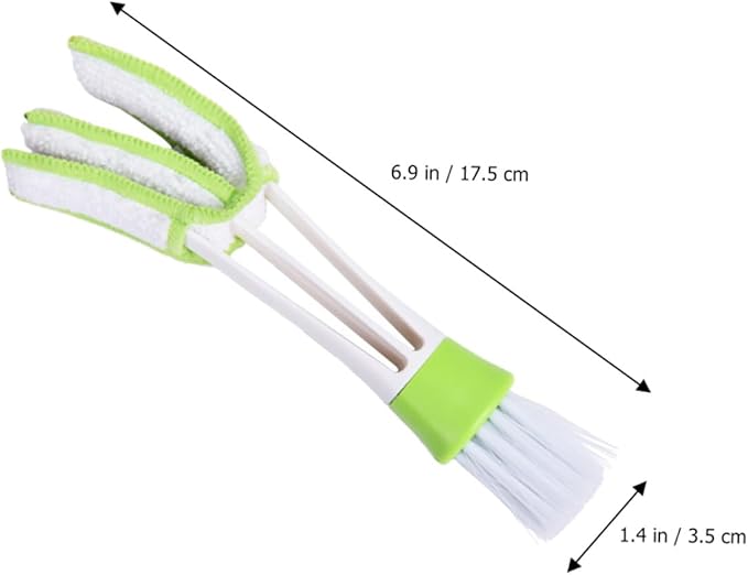 Didiseaon 3pcs Car Air Vent Cleaning Brush Double-Ended Interior Crevice Brush Automotive Air Conditioner Detail Tool for Dashboard and Vent Dust Removal