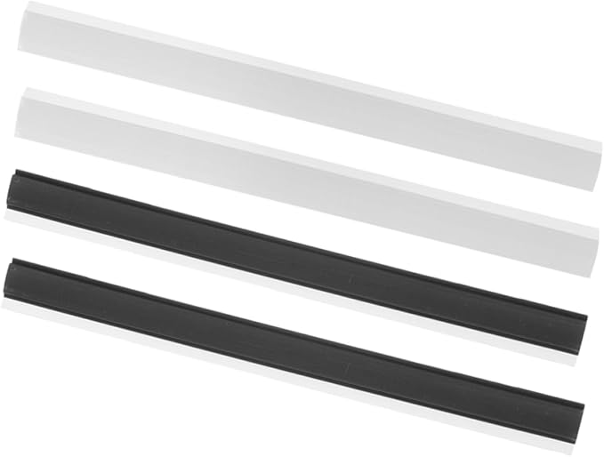 ERINGOGO 4pcs Dustpan Edge Strip Rubber Lip Accessory Replacement Parts for Dustpan Weatherproof Solid Design