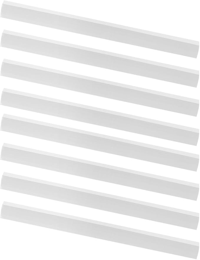 8pcs Dustpan Rubber Edge Replacement Strips Soft 26cm Insert Lips for Dustpan Repair Cleaning Accessories Household Garbage Shovel Parts