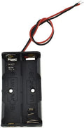 HAHIYO 3V AA Battery Holder Bundle Series with Wire Sturdy Clapm Flexible Springs Contact Build-in Harnesses Batteries Black Case Easy Install 8 Pieces for Wall Clocks Ham Radio Kids Toys