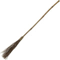 Brown Straw Broom - 44", 1 Count - Extra Long Reach, Durable & Eco-Friendly - Perfect for Home, Garden, Office Tasks & More