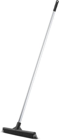 Superio 16” Pet Hair Remover Silicone Broom - Carpet Rake for Fur Removal - Rug Rake to Fluff Carpet – for Dust on Hardwood Floor & Tile – Rinse to Clean