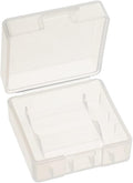 Heyiarbeit Battery Storage Case Holder Box for 2 18350 Batteries, Clear Color (5 Pack)