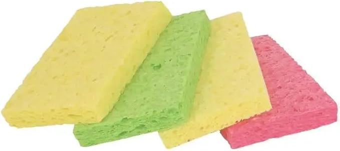 O-Cel-O Cellulose Sponges, Assorted Colors 4 ea (Pack of 6)