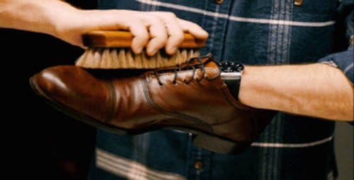 6" Mongolian Horsehair Shine Brush with Wood Handle (1 Pack, [6" Long] Horsehair Brush)