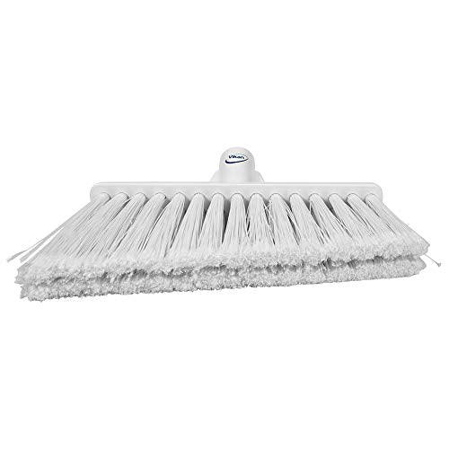 Vikan 29165 Flagged, Soft Angled Broom White