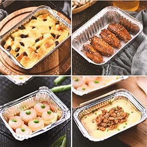 100 Pack 1Lb mini Loaf Pans Heavy Duty Disposable Aluminum Foil Bread Tins Standard Size 6" X 3.5" X 2.5" Oven Safe Sturdy Small Bread Tin Pans 1 Pound Loaf Pans