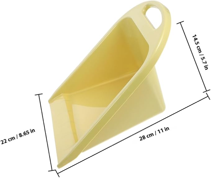 NUOBESTY Small Handheld Dustpan Set 2pcs, Plastic Garbage Scooper Dust Pan with Comfortable Grip Handle, Reusable Dustpan for Home and Office Cleaning, Desktop Debris Collection Tool