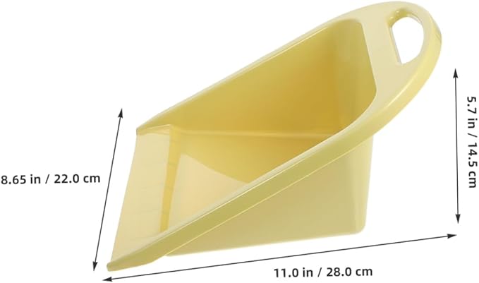 Toyvian 2pcs Small Handheld Dustpan with Comfortable Grip, Reusable Desktop Cleaning Scooper for Home and Office Debris Collection
