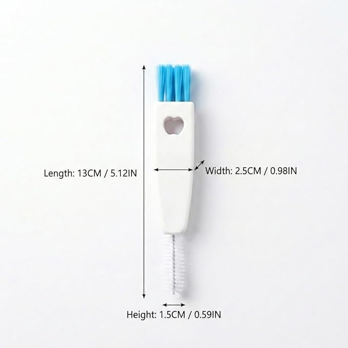 3 in 1 Cup Lid Gap Cleaning Brush Set, Multifunctional Bottle Cleaning Brush, Mutipurpose Tiny Silicone Cup Holder Cleaner, Home Kitchen Cleaning Tools (White)