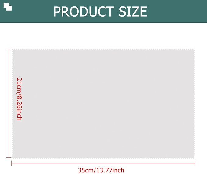 2 Pack Microfiber Liner Cleaning Cloth for 15 15.6 16" HP/DELL/Lenovo/ASUS/Acer/Samsung/MSI/LG, etc with 15-16 inch laptops with Numeric keypad Keyboard Cloth