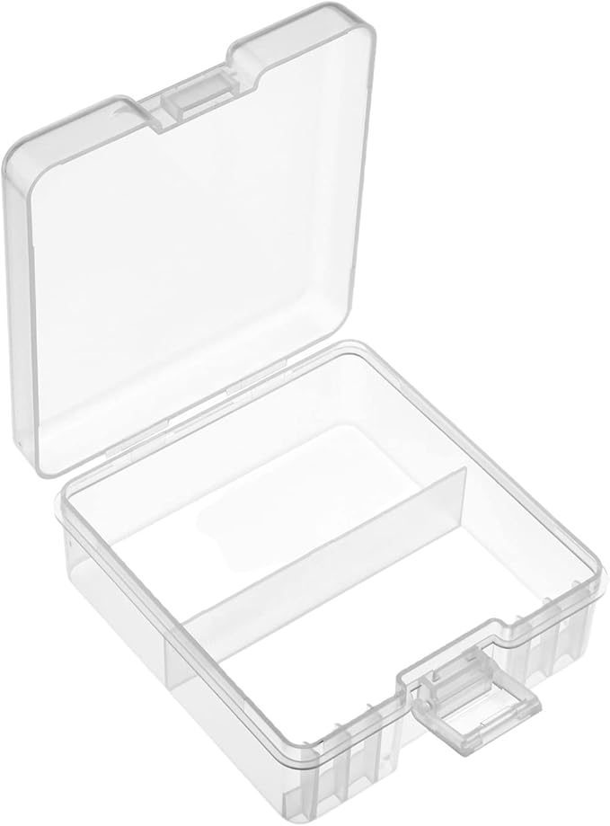 Fielect 100 x AAA Battery Storage Case Holder Organizer Box Transparent