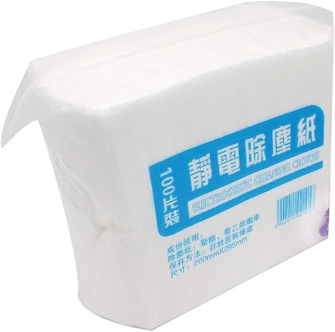 TOPINCN 100Pcs Paper Electrostatic Paper, Mop Paper Easy Sweep Floor Duster Cloths Mop Pads Floor Cloth Refills Electrostatic Cloths for Floor Window Camera Wall Door