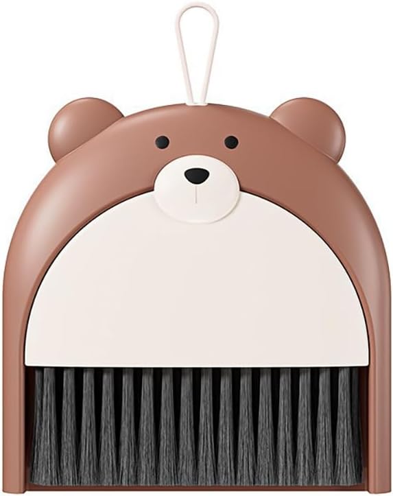 Mini Broom and Dustpan Set Cute Portable Hand Broom and Dustpan Small Dust Pan for Tabletop Debris Lightweight Dustpan for Small Space Cleaning