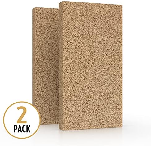 Dry Cleaning Soot Eraser Sponge - Pet Hair, Smoke, Soot, Dust and Dirt Remover - 3x6 Double, One Unit (2 Pack Single)