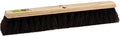 Pure Horsehair Push Broom Head, 18 inches, Heavy Duty Wood Block with 2 Threaded Holes - Clean up Dust and fine Debris for Home or Industrial Use, Fine Premium Bristles