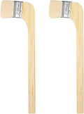 HARFINGTON Paint Brush 2Pcs 2" Brush Width Soft Wool Variety Angled Bend Brushes Radiator Paint Brush for Painting Furniture Walls Treatment, White